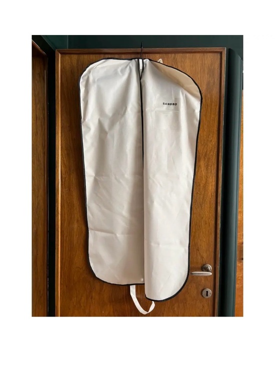 Sandro Brown Leather Cropped Puffer Jacket - Picture 5 of 5